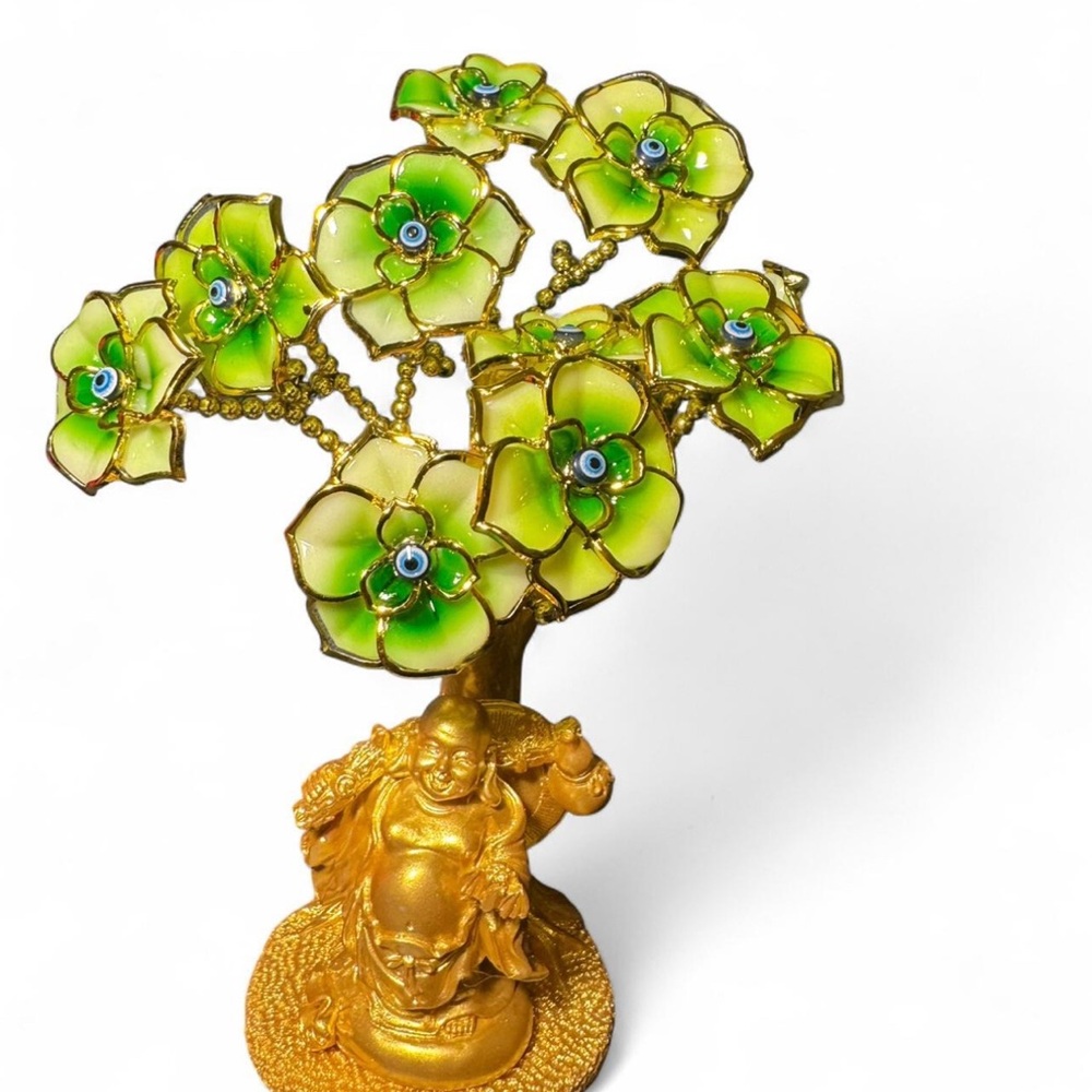 Gold and Green Decorative Buddha Tree